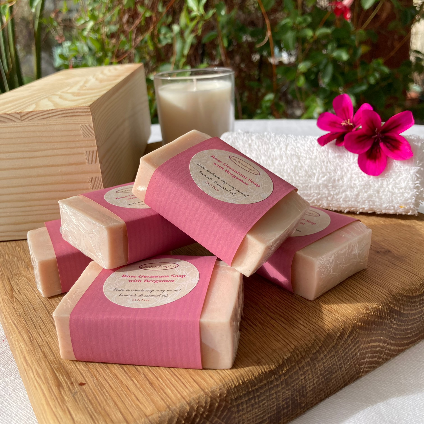 Rose Geranium Soap with Bergamot