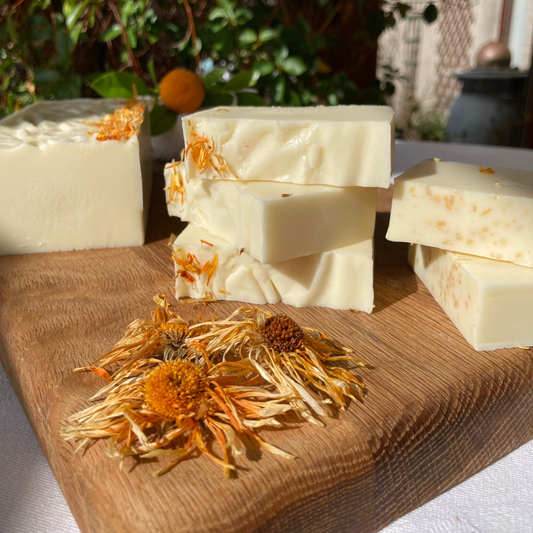 Calendula Soap with Orange & Oatmeal