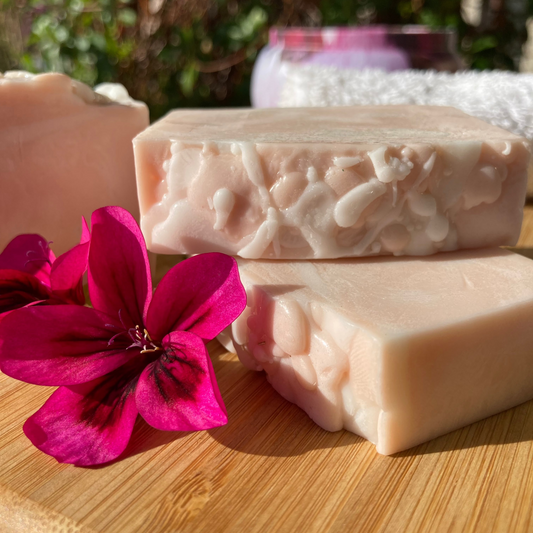 Rose Geranium Soap with Bergamot